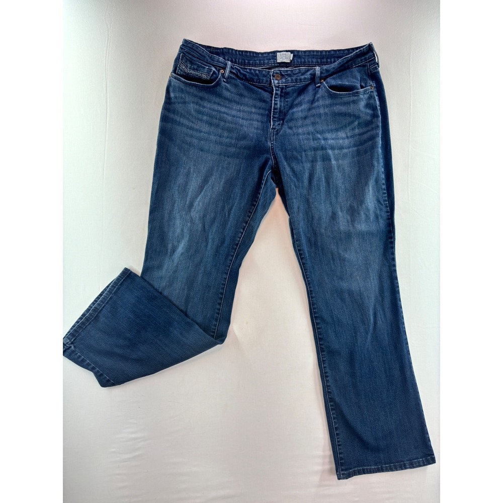 Levis Demi Curve Bootcut Jeans Womens 20M Medium Wash Blue Denim Stretch 20W
